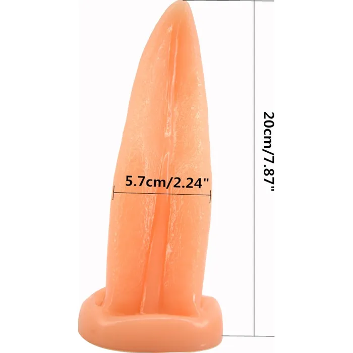 Tongue Shape Anal Plug Flesh | FAAK Male Sex Toys