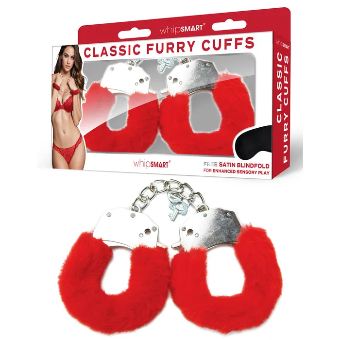 Whipsmart WhipSmart Classic Furry Cuffs Hot Pink Vibrators