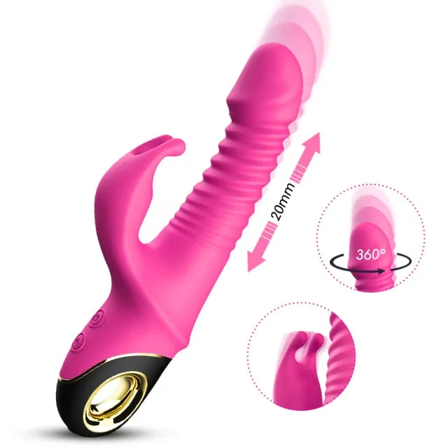 Enchanted Thrusting Rabbit Vibrator | Pik A Pleasure Female Sex Toys