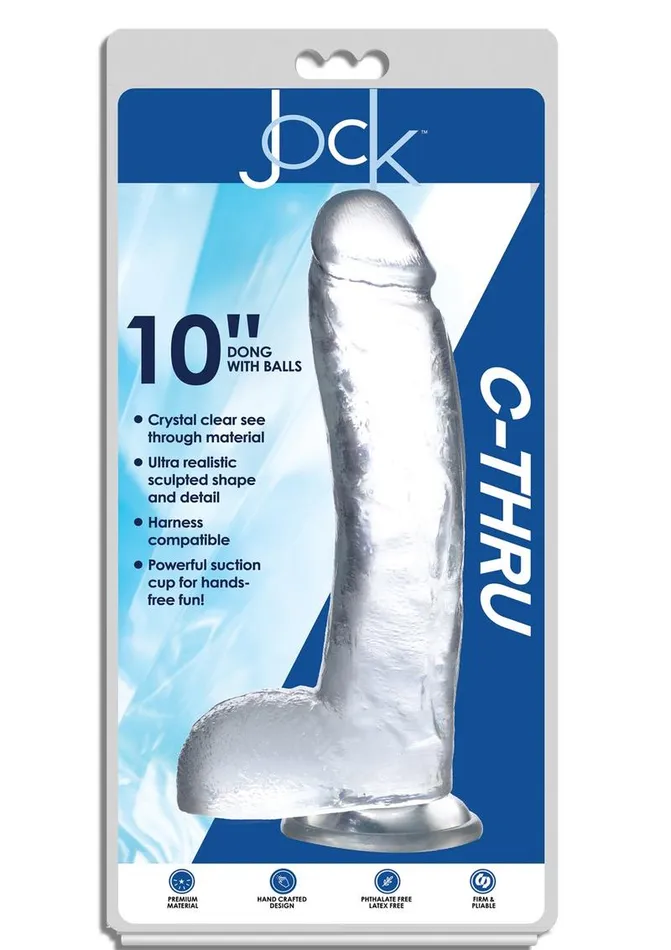 Jock Dildos | Jock C-Thru Realistic Dong with Balls