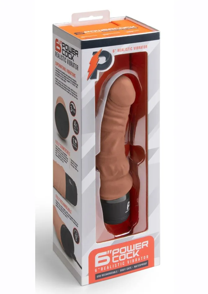 Powercocks Female Sex Toys | Powercocks Silicone Rechargeable Realistic Vibrator