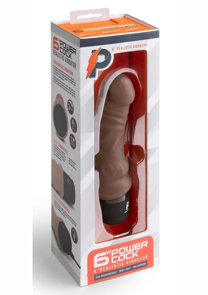 Powercocks Female Sex Toys | Powercocks Silicone Rechargeable Realistic Vibrator