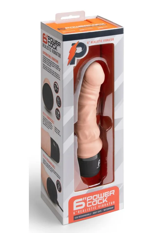 Powercocks Female Sex Toys | Powercocks Silicone Rechargeable Realistic Vibrator