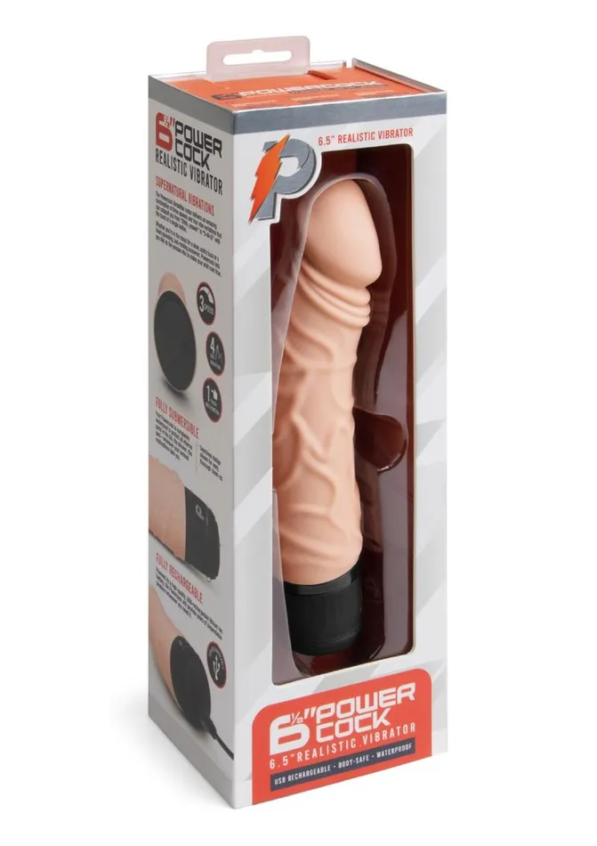 Powercocks Female Sex Toys | Powercocks Silicone Rechargeable Realistic Vibrator