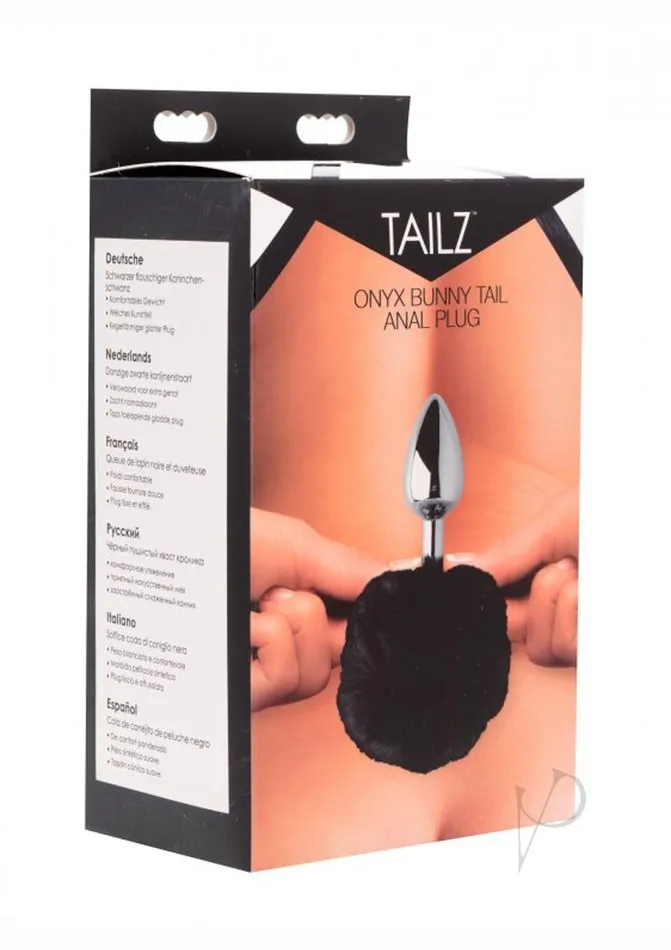 TAILZ Male Sex Toys | Tailz Onyx Bunny Tail Anal Plug