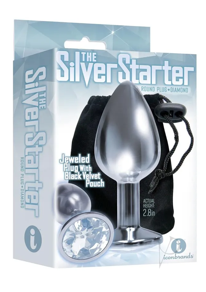 The 9's - The Silver Starter Bejeweled Stainless Steel Plug | THE 9`S Anal