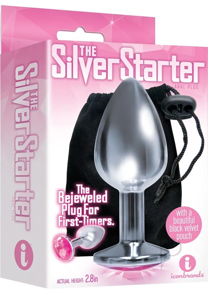 The 9's - The Silver Starter Bejeweled Stainless Steel Plug | THE 9`S Anal