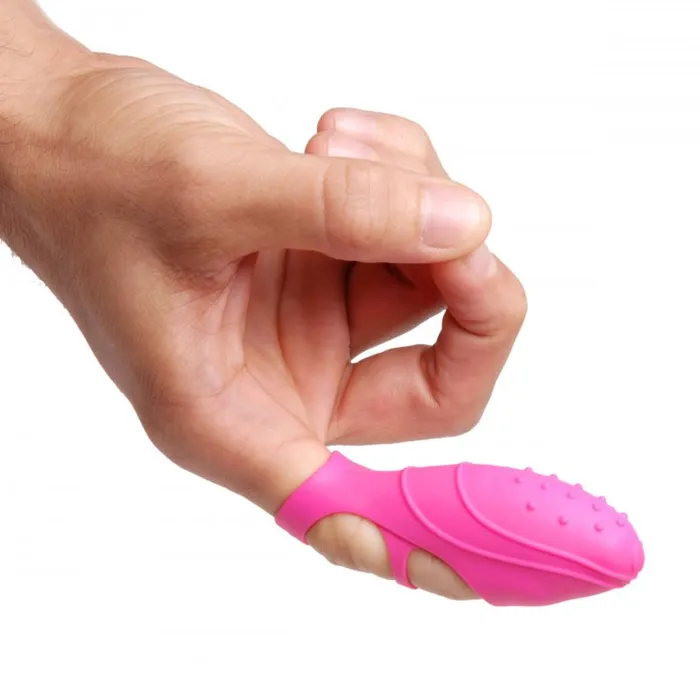 Vibrators | XR Brands Frisky Bang Her Silicone G-Spot Finger Vibe Pink