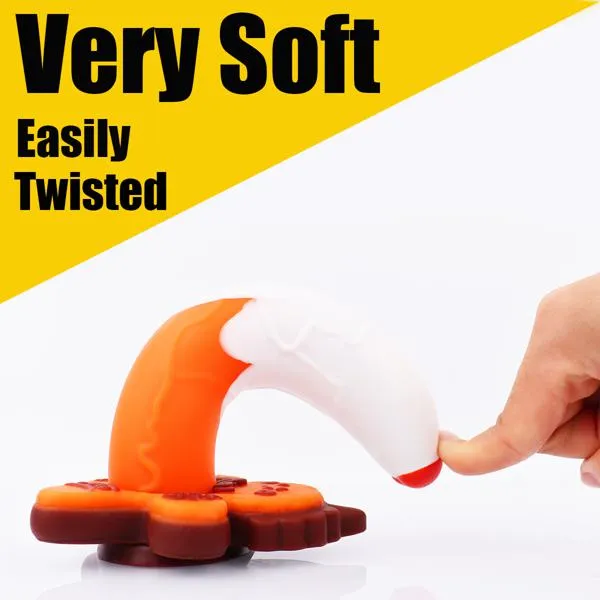 Aimitoy Aimitoy 7.4 Inch Realistic Dildo, G spot Thick Big Dildo Stimulation, Clitoral Vagina and Anal Stimulation with Suction Cup, Silicone Penis Sex Toys for Women Lesbian Beginner (Orange) | Female Sex Toys