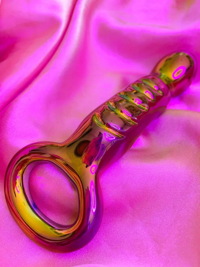 hello.kinky.999 Dildos | 🌈  Holographic Rainbow Glass Dildo 🌈