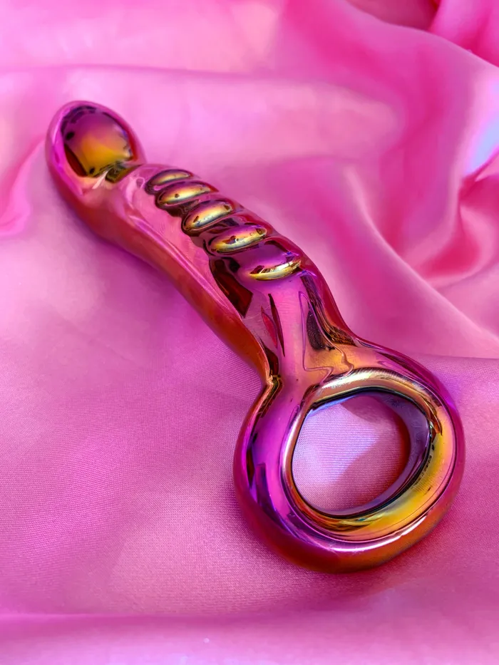 hello.kinky.999 Dildos | 🌈  Holographic Rainbow Glass Dildo 🌈