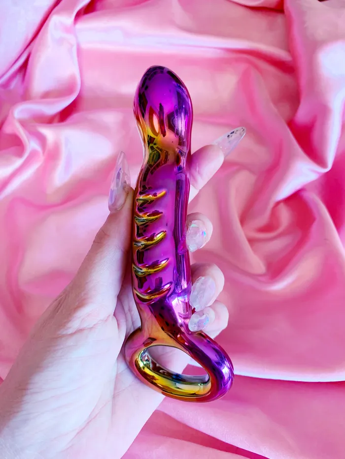 hello.kinky.999 Dildos | 🌈  Holographic Rainbow Glass Dildo 🌈