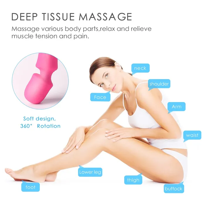 74 Modes 7Color Light Base Wand Massager Handle Without Vibration Sorlove Vibrators