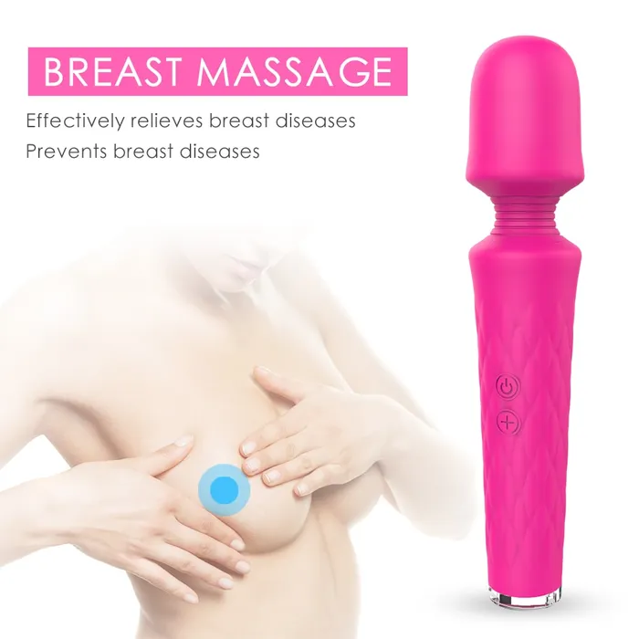 74 Modes 7Color Light Base Wand Massager Handle Without Vibration Sorlove Vibrators