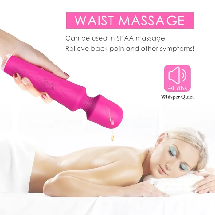 74 Modes 7Color Light Base Wand Massager Handle Without Vibration Sorlove Vibrators