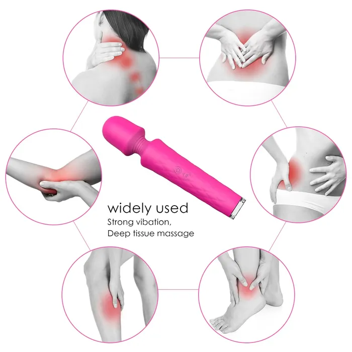 74 Modes 7Color Light Base Wand Massager Handle Without Vibration Sorlove Vibrators