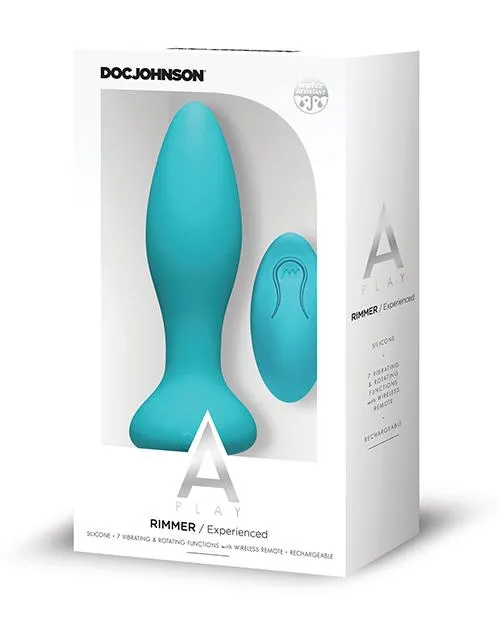 APlay Rimmer Experienced Rechargeable Silicone Anal Plug w Remote Doc Johnson Anal