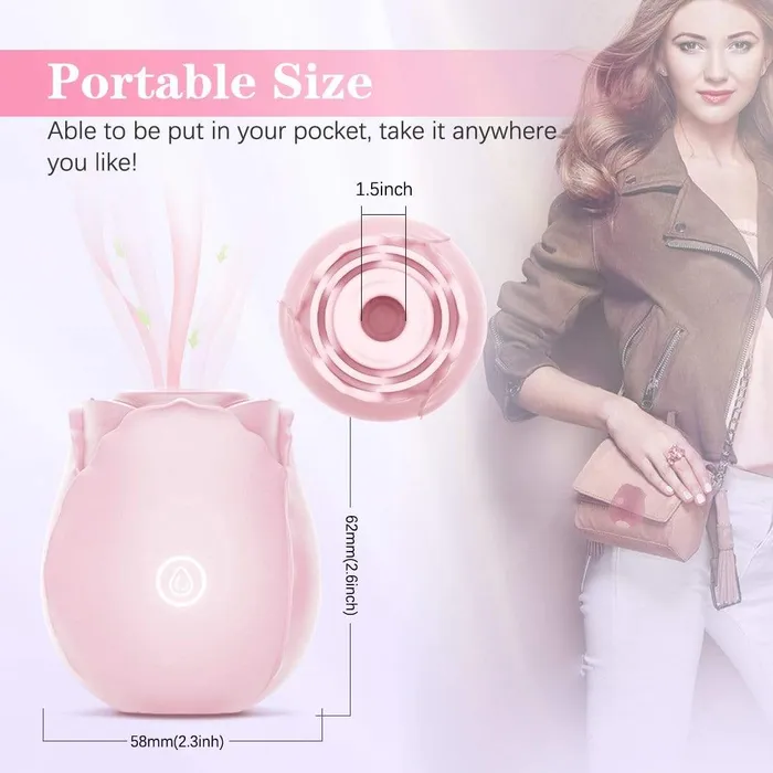 ADLTOYFUN Vibrators Simu ROSE Clit Sucker