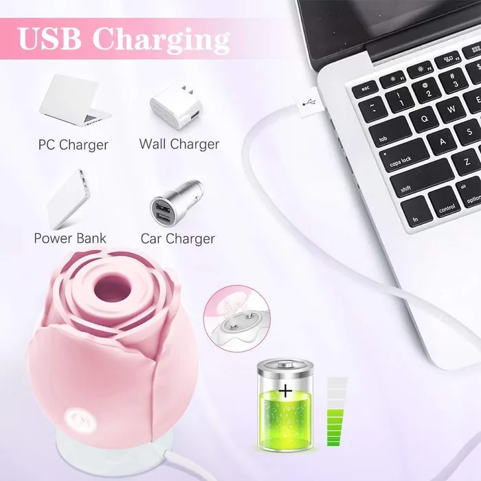 ADLTOYFUN Vibrators Simu ROSE Clit Sucker