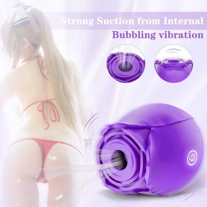 ADLTOYFUN Vibrators Simu ROSE Clit Sucker