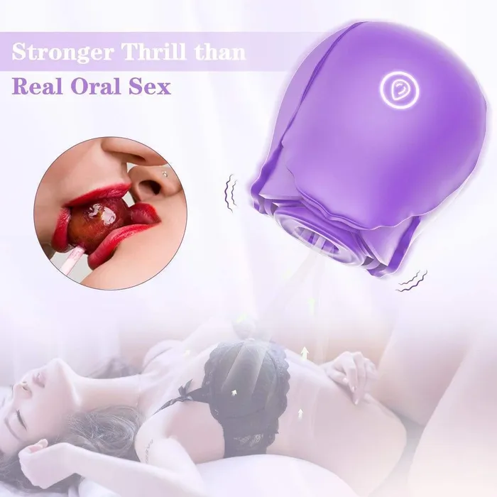 ADLTOYFUN Vibrators Simu ROSE Clit Sucker