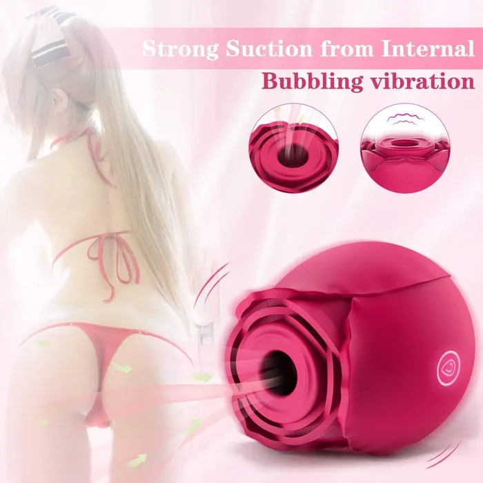 ADLTOYFUN Vibrators Simu ROSE Clit Sucker