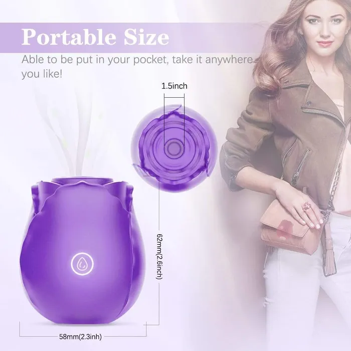 ADLTOYFUN Vibrators Simu ROSE Clit Sucker