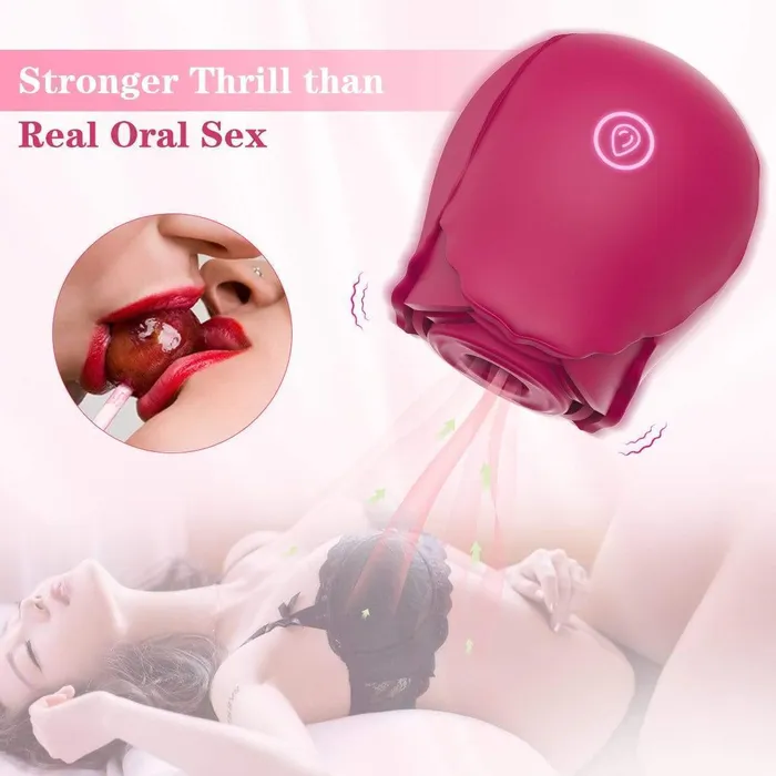 ADLTOYFUN Vibrators Simu ROSE Clit Sucker