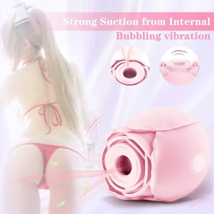ADLTOYFUN Vibrators Simu ROSE Clit Sucker