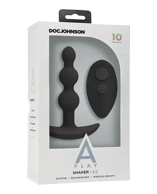 Anal A Play Shaker Anal Plug Black Doc Johnson