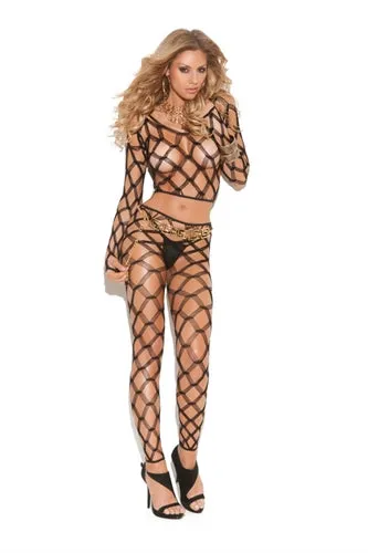 Anal Elegant Moments Diamond Net Cami Top Set