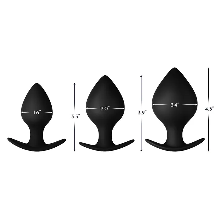 Anal FORTO FORTO F60 Spade Black Assorted Sizes