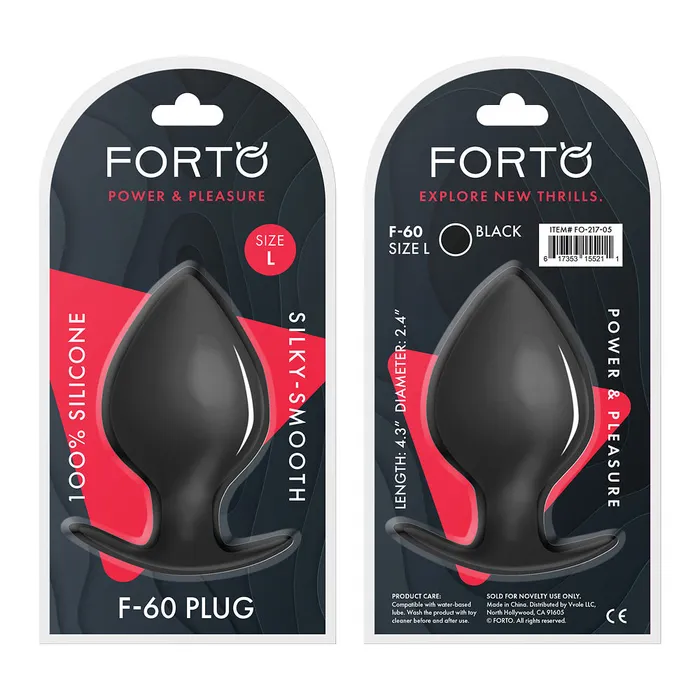 Anal FORTO FORTO F60 Spade Black Assorted Sizes