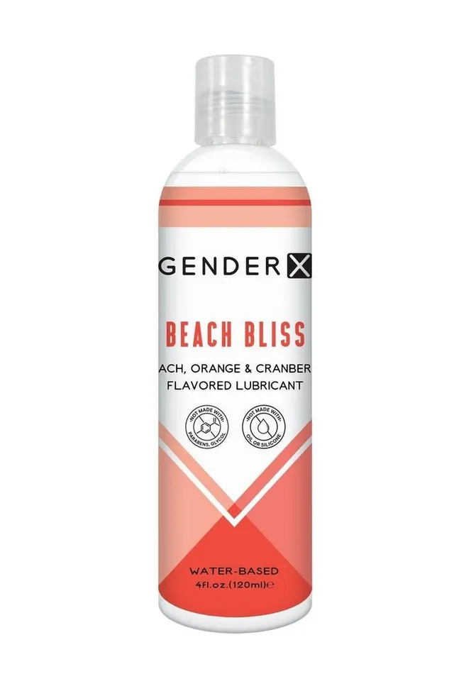 Anal Gender X Gender X Beach Bliss Water Based Flavored Lubricant 4oz Peach