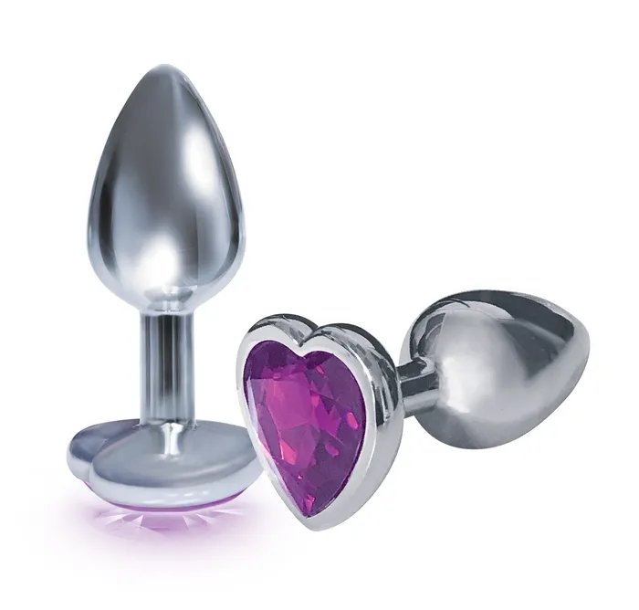 Anal Icon Brands The 9s The Silver Starter Bejeweled Heart Stainless Steel Plug