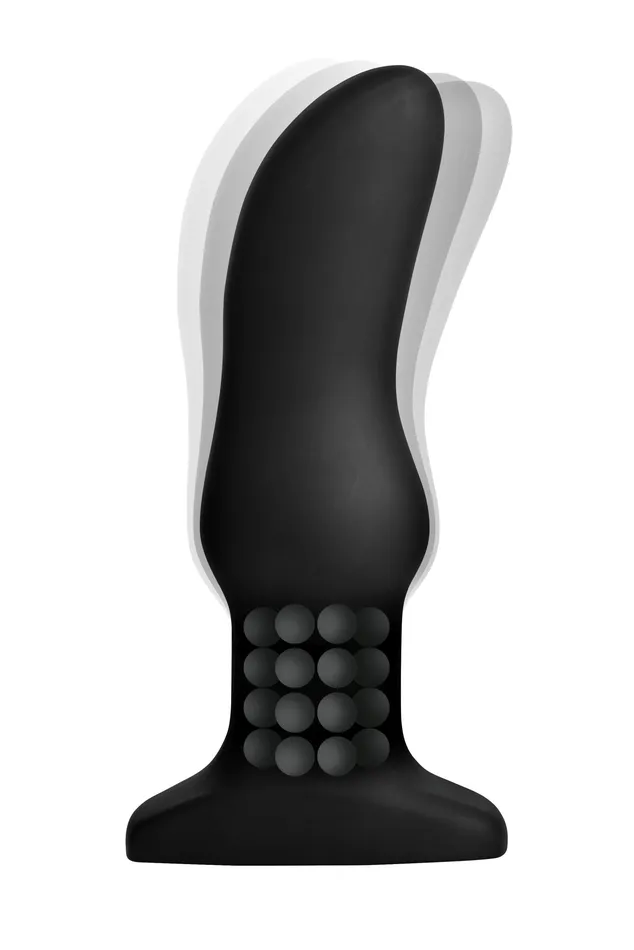 Anal Model M Curved Rimming Plug w Remote Control Rimmers