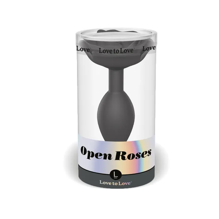 Anal Open Roses by Love to Love Plug Large Black Onyx Love to Love