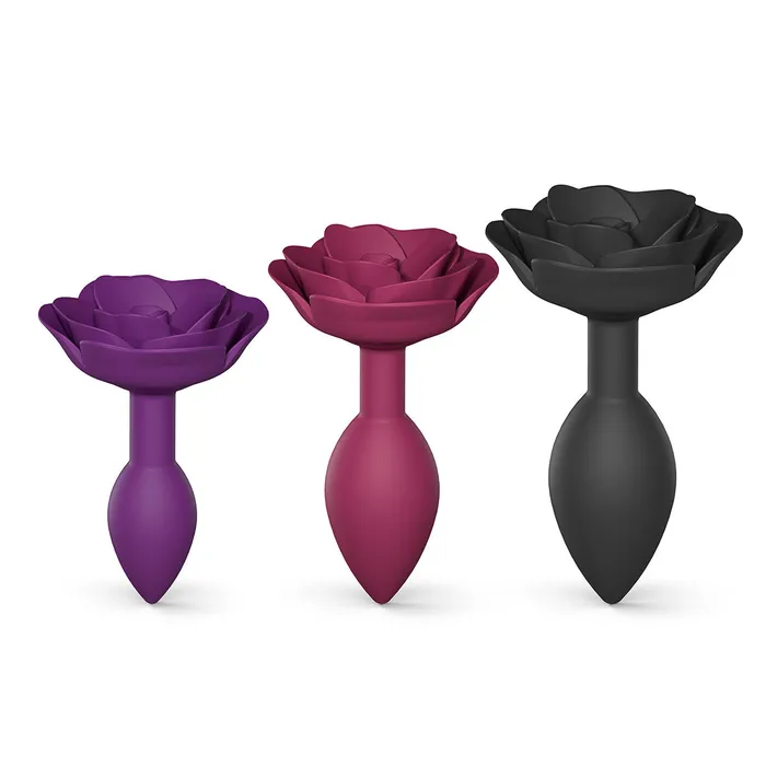 Anal Open Roses by Love to Love Plug Large Black Onyx Love to Love