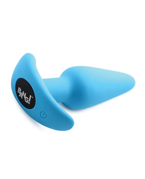 Bang 21X Vibrating Silicone Butt Plug Blue Xr LLC Anal