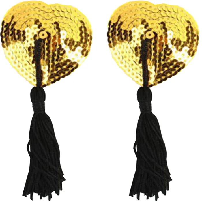 BeBuZZed Female Sex Toys Nipple Tassels Burlesque REUSABLE Stick On Jewelry Sequin Tits Pasties