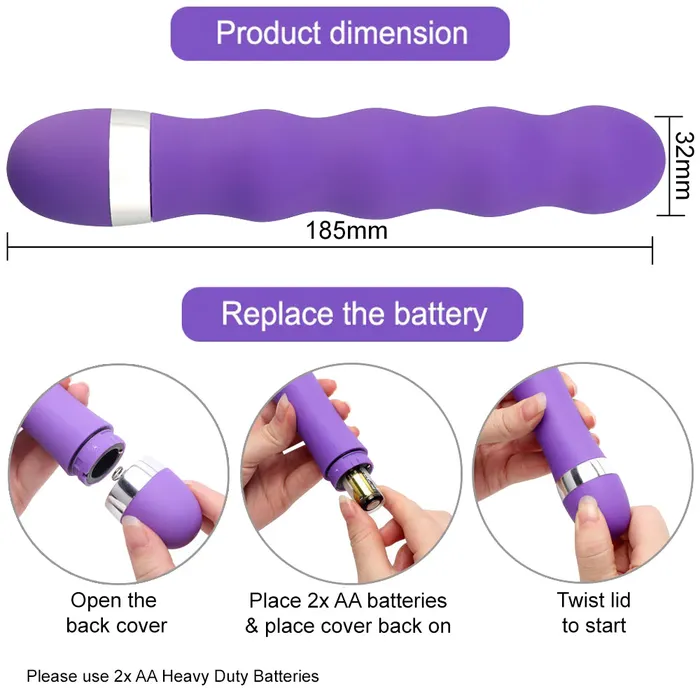 BeBuZZed Vibrators Bebuzzed Tango Beaded 72 GSpot Vibrator MultiSpeed Purple