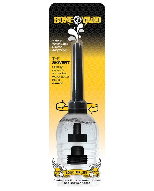 Boneyard Anal Boneyard Skwert Water Bottle Douche Adaptor Kit 5pc