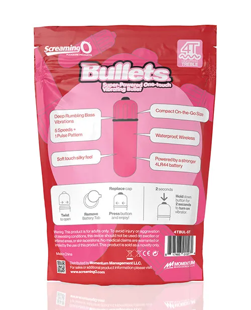 Bushman Products Female Sex Toys Screaming O 4T Tickle Tease Bullet Strawberry