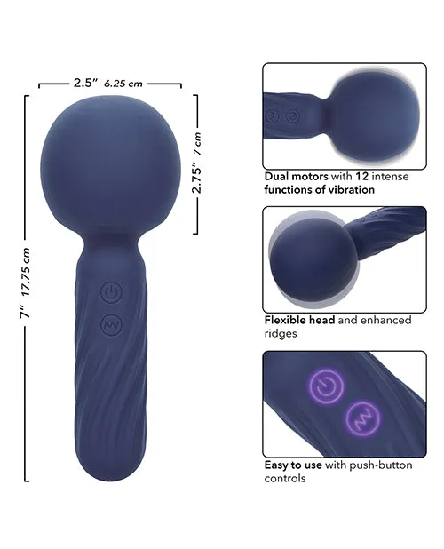 Charisma Seduction Wand Massager Blue California Exotic Novelties Vibrators