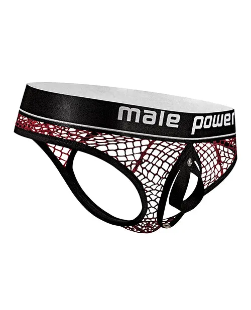 Comme Ci Comme Ca Male Sex Toys Male Power Fishnet Cock Ring Thong Red SM