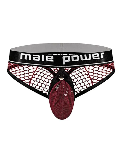 Comme Ci Comme Ca Male Sex Toys Male Power Fishnet Cock Ring Thong Red SM