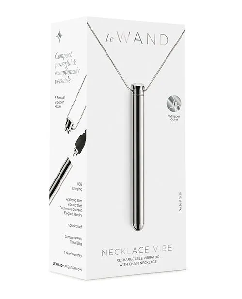 Cotr INC Vibrators Le Wand Vibrating Necklace Silver