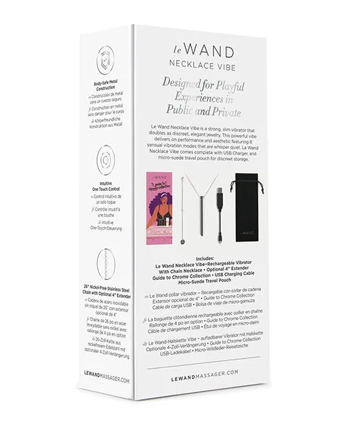 Cotr INC Vibrators Le Wand Vibrating Necklace Silver