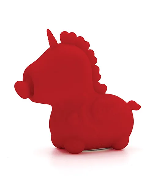 Creative Conceptions Vibrators Unihorn Cupids Beau Tapping Tongue Vibrator Red