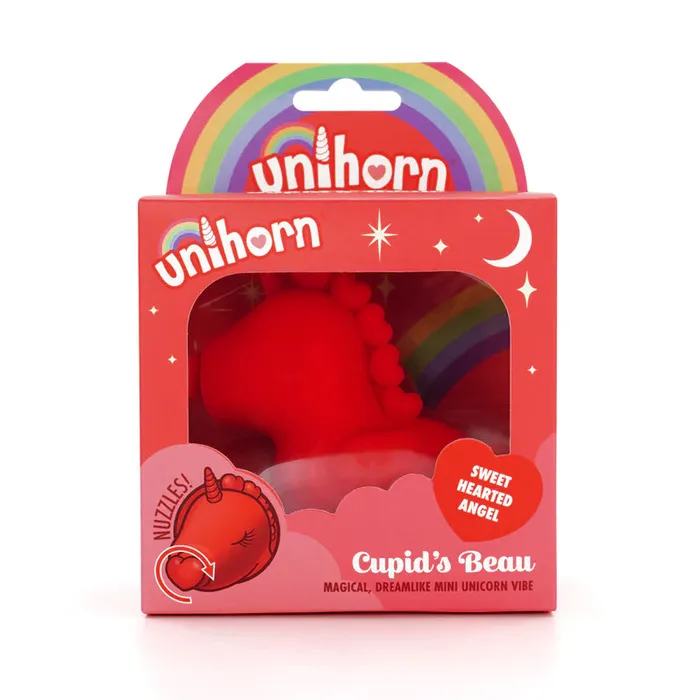 Creative Conceptions Vibrators Unihorn Cupids Beau Tapping Tongue Vibrator Red